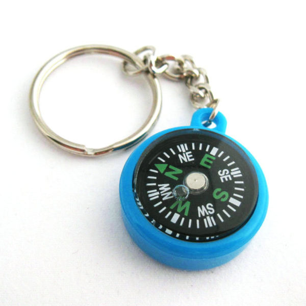 20mm Mini Button Compass Keychain Promotional Gift