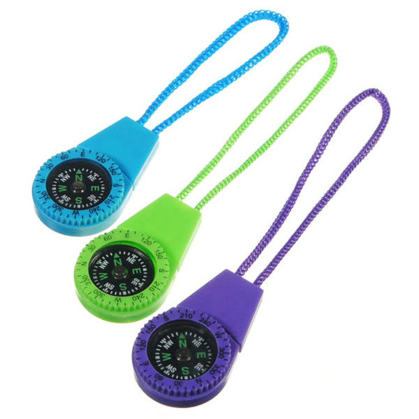 20mm Lanyard Pendant Compass Keychain Zipper - Image 6