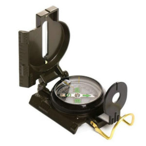 Army Military Metal Alloy Luminous Lensatic Compass
