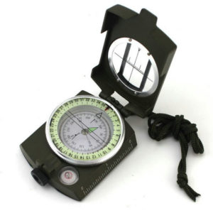 Army Military Alloy Luminous Lensatic Compass