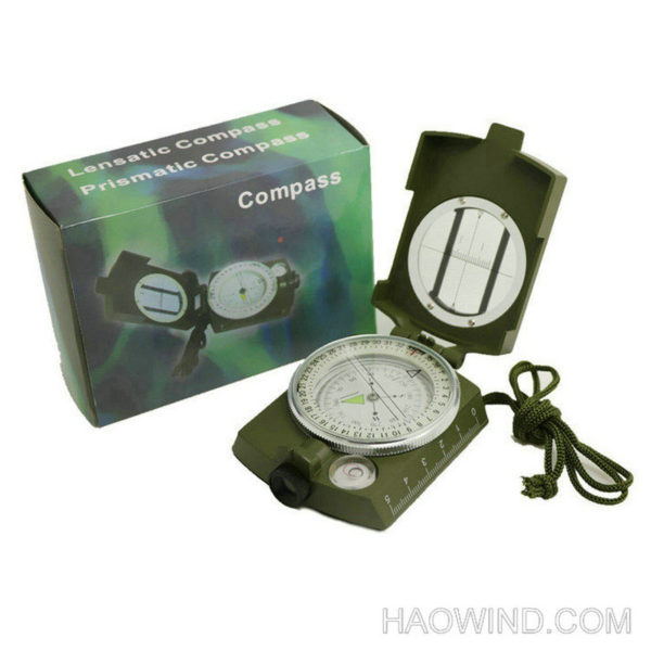 Multi Function Zinc Alloy Military Army Lensatic Compass - Image 5