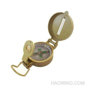 High Accuracy Metal Alloy Army Lensatic Compass Gold