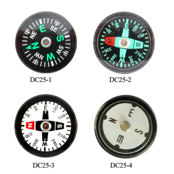 25mm Mini Liquid-filled Button Compass