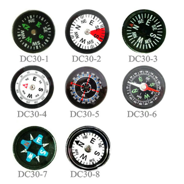 30mm Mini Liquid-filled Button Compass