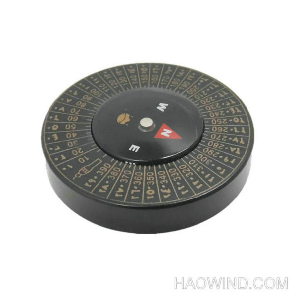 47mm Qilba Muslim Pocket Compass Black