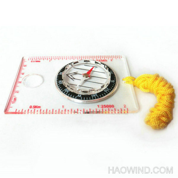 Lanyard Map Baseplate Compass Ruler Outdoor Direction - Image 2