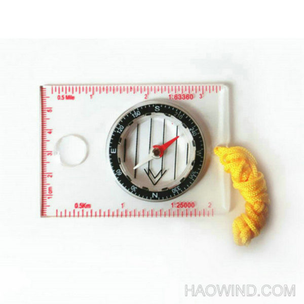 Lanyard Map Baseplate Compass Ruler Outdoor Direction