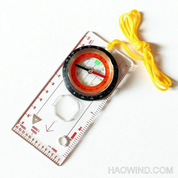 Lanyard Baseplate Map Compass Ruler Outdoor Compass