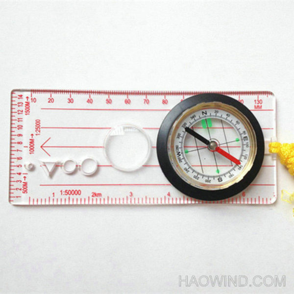 Lanyard Baseplate Map Compass Ruler Outdoor Survival - Image 2