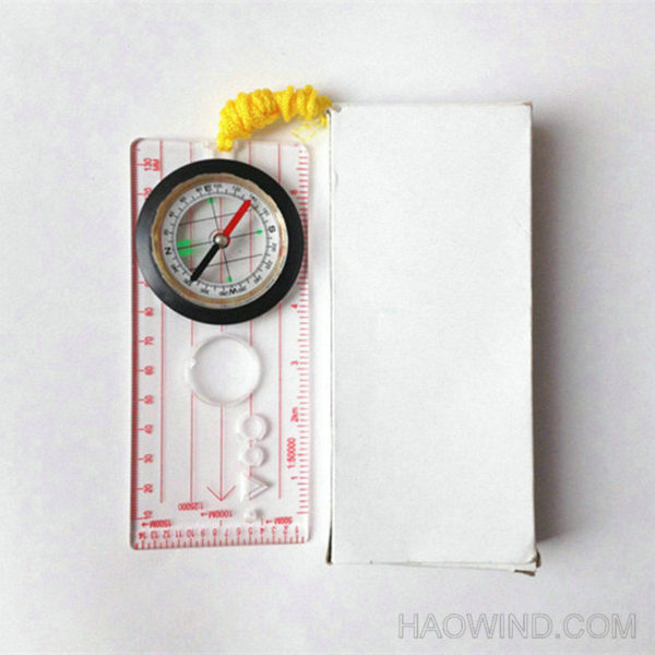 Lanyard Baseplate Map Compass Ruler Outdoor Survival - Image 3