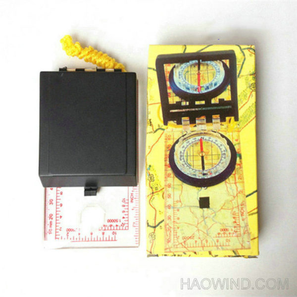 Transparent Baseplate Map Compass Ruler with Cover - Image 4