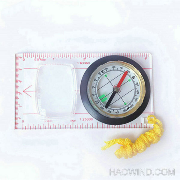 Plastic Baseplate Map Compass Ruler Outdoor Explorer - Image 2