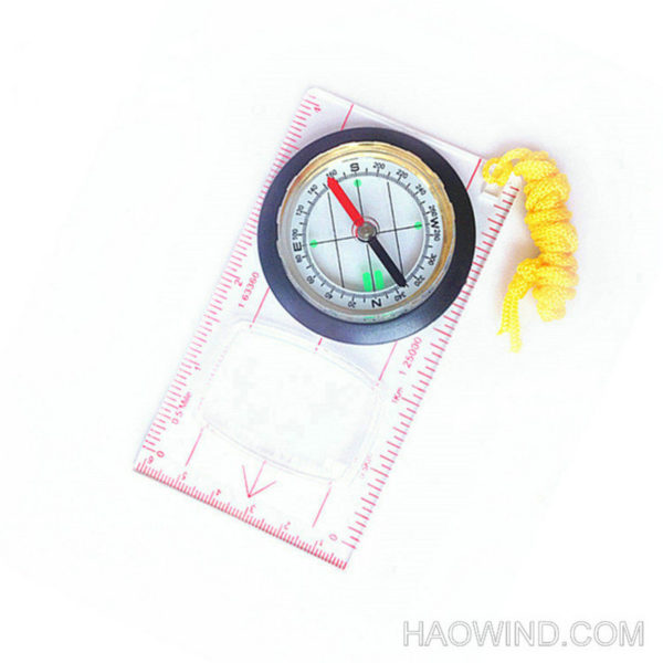 Plastic Baseplate Map Compass Ruler Outdoor Explorer