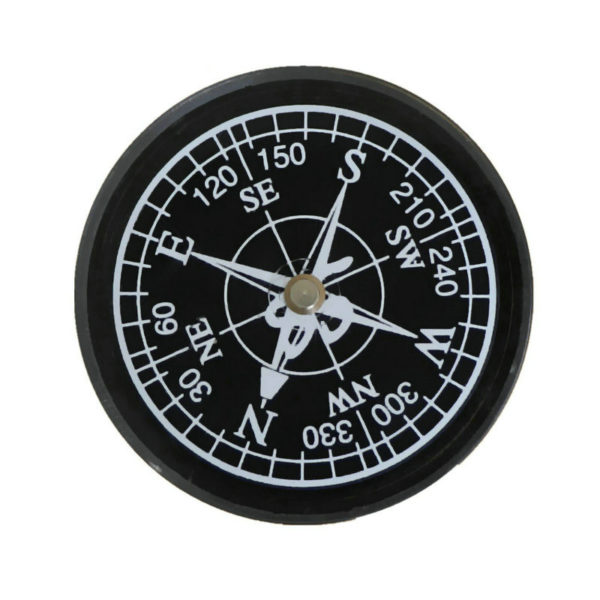 45mm Big Pocket Compass Handheld White Dial Navigator