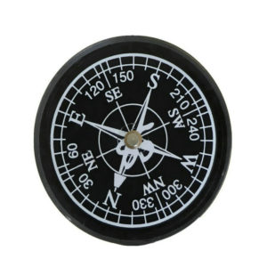 63mm Handheld Compass White Dial Pocket Navigator