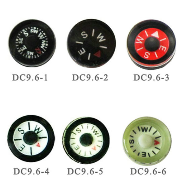 9.6mm Mini Liquid-filled Buton Compass Novelty