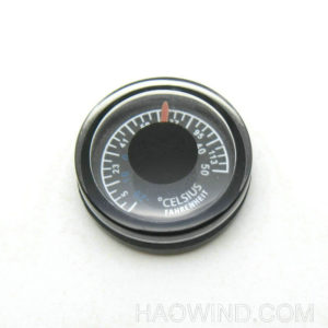 20mm Outdoor Portable Thermometer Celsius Round Plastic Pointer P9S3 N2Z3