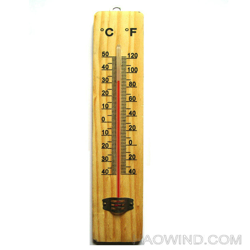 Celsius Fahrenheit Glass Thermometer for Indoor Home Use - Haowind