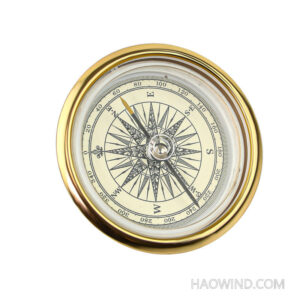 57mm brass compass